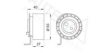 VW 074109243D Tensioner Pulley, timing belt